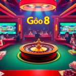 Players experience thrilling moments at nhà cái Go8, featuring vibrant casino tables with active play and engaging betting slips.
