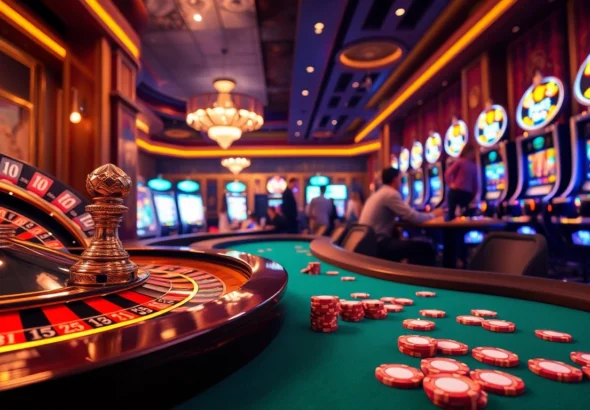 Experience the thrill of winning at Trang chủ KP88, where poker, roulette, and slots collide in a vibrant casino setting.